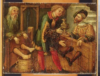 Two Men in Stocks
